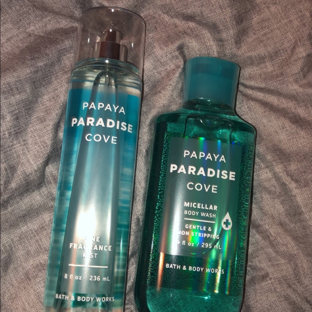 RETIRED Papaya Paradise Cove body wash/frag. mist!